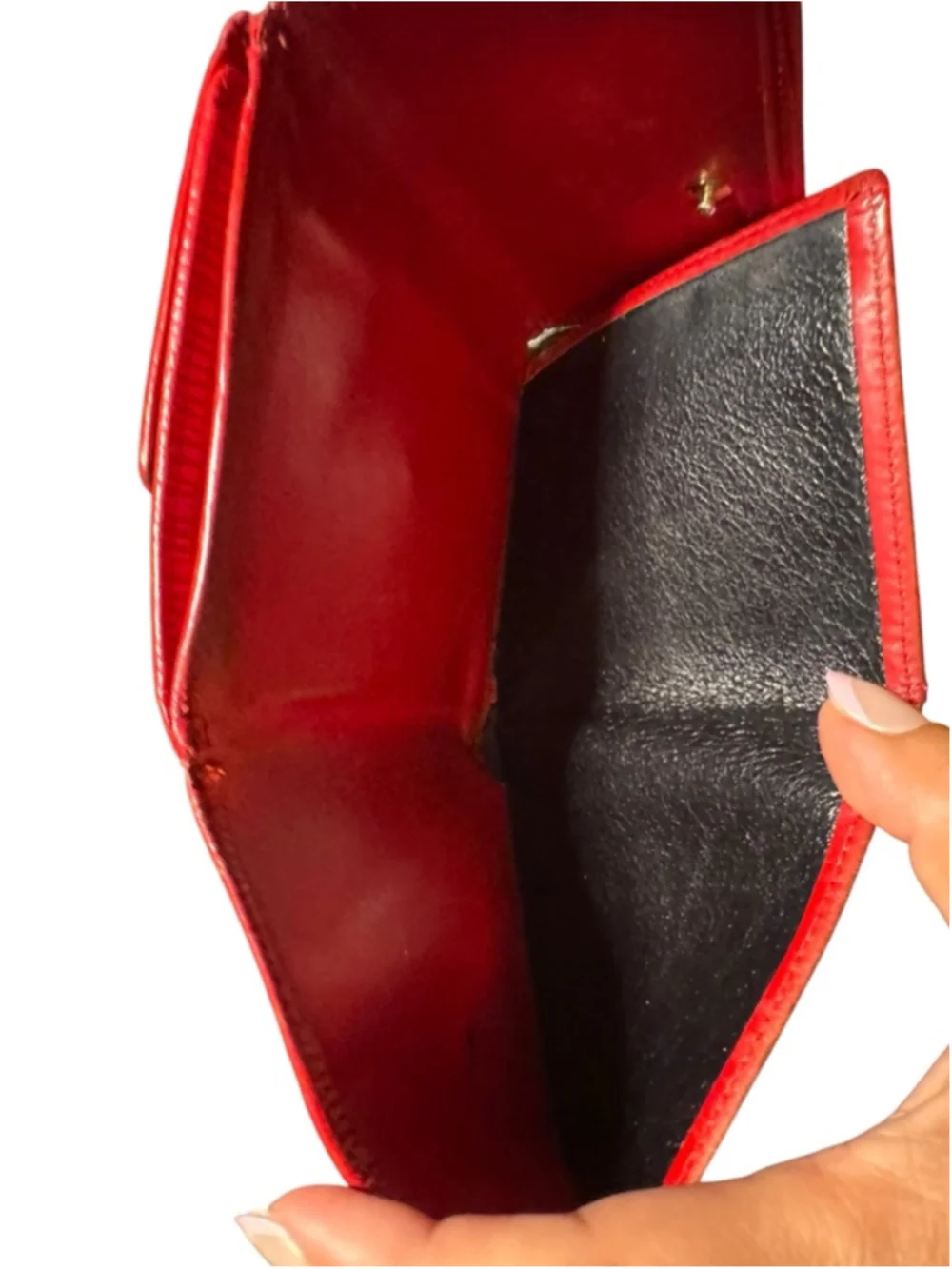 Vintage Louis Vuitton Red Epi Leather Wallet